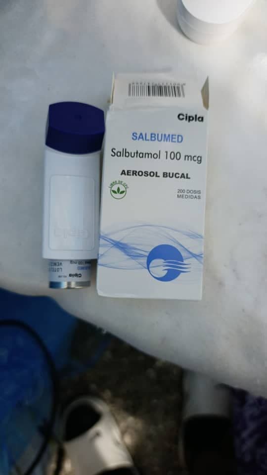 Salbutamol spray